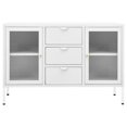 thumbnail image 5 of vidaXL Sideboard Side Table for Living Room Bedroom Steel and Tempered Glass, 5 of 7