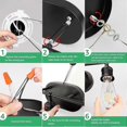 thumbnail image 4 of Maxvolador Bathroom Lighting Luminaires, 3 -Black Sink lighting, Vintage Wall Summer Lighting, 4 of 5