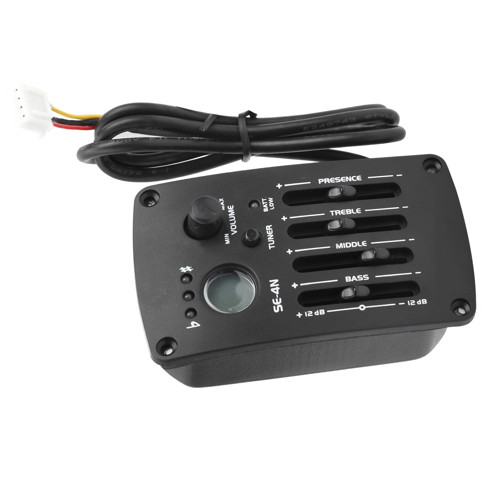 SE-4N 4 Band EQ Equalizer Pickup For Acoustic Classical Folk Guitar Parts Black