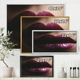 thumbnail image 4 of Designart 'Close-Up Of Woman Plump Lips With Glitter' Modern Framed Canvas Wall Art Print, 4 of 5