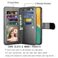 thumbnail image 4 of Takfox Wallet Case for Galaxy S23 FE 5G, for Galaxy S23 FE 5G Case, [9 Card Slots] PU Leather Credit Holder Folio Flip [Detachable] Kickstand Lanyard Magnetic Phone Cover for S23 FE 5G Black, 4 of 9