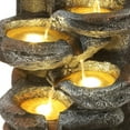 thumbnail image 6 of TITIMO 6-Tier Cascading Rock Water Fountain Outdoor Garden Waterfall with Lights,Fountain Indoor Decor for Garden, Patio, Backyard, Deck, Porch and Home Art Decor (Smal), 6 of 9