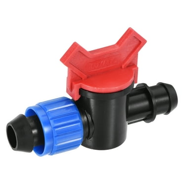 Uxcell 21mm(with Lock) x 19mm Barb Connector Shut Off Switch Ball Valve Plastic