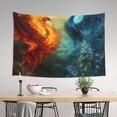 thumbnail image 4 of Xecao Red And Blue Fire Peacock Print Tapestry, Wall Hanging Room Funny Decor, Backdrop Room Decor for Bedroom Living Room dormitory, 4 of 8