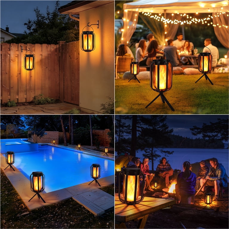 Toodour Solar Hanging Lanterns 2 Pack With 4 Lighting Modes photo 7