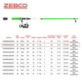 thumbnail image 6 of Zebco Roam Spinning Reel and Fishing Rod Combo, 6-Foot 2-Piece Rod, Size 20 Reel, Green, 6 of 13