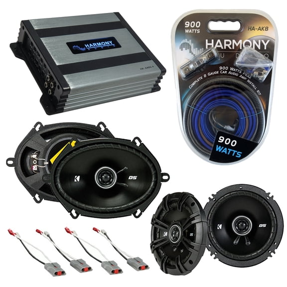 Fits Mercury Capri 1991-1994 Speaker Replacement Kicker DSC65 DSC68 HA-A400.4 Amp