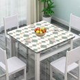thumbnail image 2 of Elastic Edge Fitted Tablecloth for Card Table, Colorful Geometric Diamond Pattern Pattern Printed on Elastic Polyester Table Cover, for Outdoor Patio and Indoor Kitchen Dining Party,36" x 36", 2 of 4
