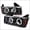 Black, variant on Halo LED Projector Headlights for 04 to 12 Chevrolet Colorado- Chrome