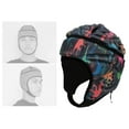 thumbnail image 4 of kurtrusly EVA Goalkeeper Rugby Soccer Football Helmet Rugby Soccer Goalkeeper Hat Head Protector Guard Colorful, 4 of 9