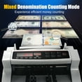thumbnail image 6 of Tereitr Money Counter Machine with Value Count, UV/MG/IR Counterfeit Detection Function Cash Counter, Digital Display, Mix Denomination Counting for Supermarket, 6 of 8