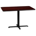 thumbnail image 2 of Emma + Oliver 24"x42" Rectangular Mahogany Laminate Table Top with 23.5"x29.5" Base, 2 of 5