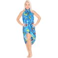 thumbnail image 2 of HAPPY BAY Women's Bikini Wrap Sarong Cover up Skirt Bathing suit Swimwear Swimsuit Beach Wraps Coverup for Women One Size Turquoise, Parrot, 2 of 5