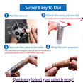 thumbnail image 3 of Coin Counter Coin Sorter Tube, 5-In-1 Change Sorter Coin Organizer, Change Counter Machine Coin Roller, 3 of 6