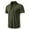 Army Green-2, variant on Njoeus Shirts For Men Golf Shirts For Men Men'S Cotton Zipper Lapel Short Sleeve Undershirts T-Shirt Casual Business Tops Shirt Black Shirts