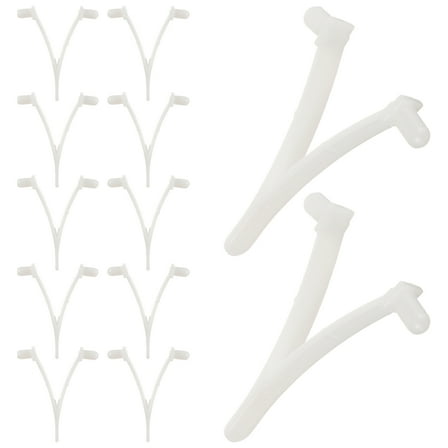 12 Pcs Pool Accessories Skimmer Bar Clamps White