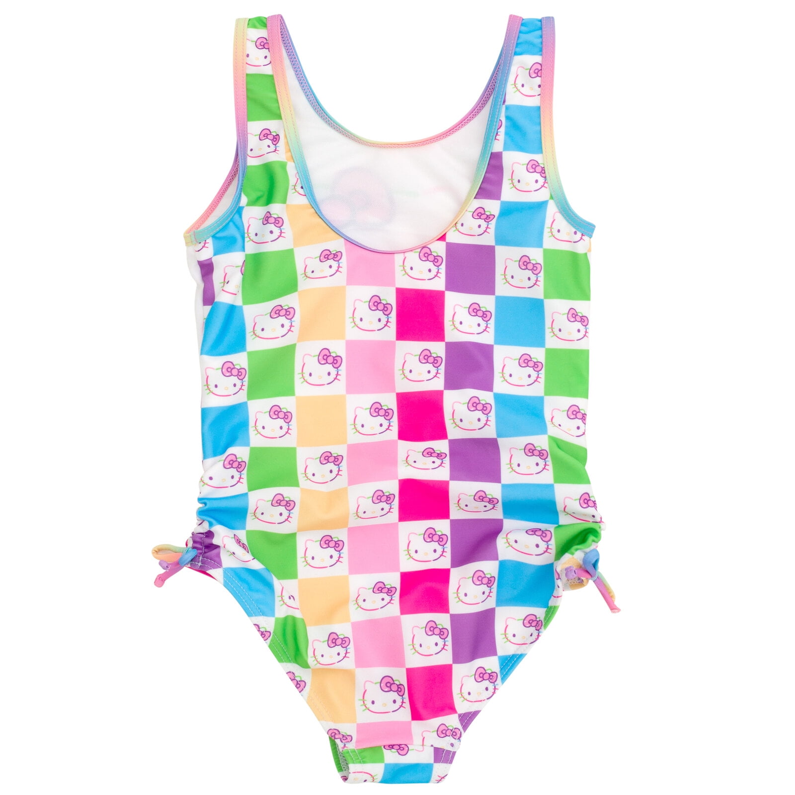 Hello Kitty Polyester Sun Protection Stretch One Piece Swimsuits (Girl's 5-6)