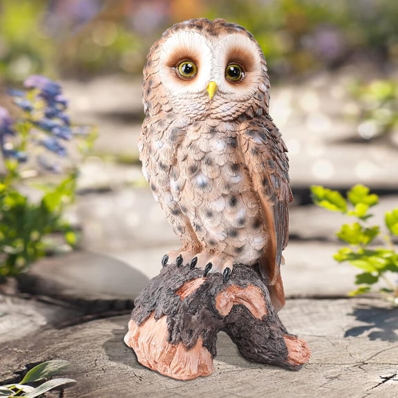 Garden Statue Decor, Outdoor Resin Owl Sculpture for Home Decor Garden Patio Lawn Yard Decorations