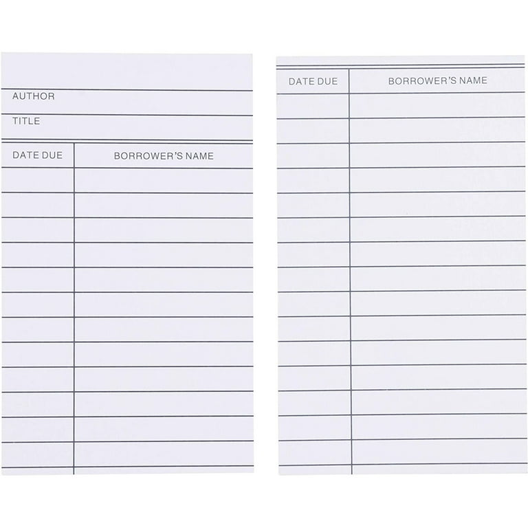 250-pack-blank-library-cards-for-school-book-checkouts-cds-dvds-vinyl-records-classroom-supplies-record-keeping-tracking-organizing-storage-vintage-style-white-3x5-in-walmart-com for Free Printable Printable Library Card Template 250-Pack Blank Library Cards for School Book Checkouts, CDs, DVDs, Vinyl Records, Classroom Supplies, Record Keeping, Tracking, Organizing, Storage, Vintage-Style, White (3x5 in) - Walmart.com for Free Printable Printable Library Card Template
