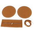 thumbnail image 1 of kusrkot 1 Set Leather Bag Bottom Base Zip Closure for Handbag Bag Making Accessories Brown, 1 of 9