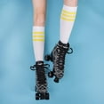 thumbnail image 5 of Skate Gear Retro Quad Roller Skates, Holiday Gift for Girls (Graphic Black, Youth 2), 5 of 7