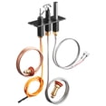 thumbnail image 1 of VEVOR Conjunto de Piloto de Gas, OE 485-510A, 4021-736, 2103-010, para Chimenea, Repuesto de Encendido de Gas Natural, Compatible con Quadra-Fire, Heat & Glo y Heatilator, Negro, 160 x 120 x 40 mm, 1 of 9