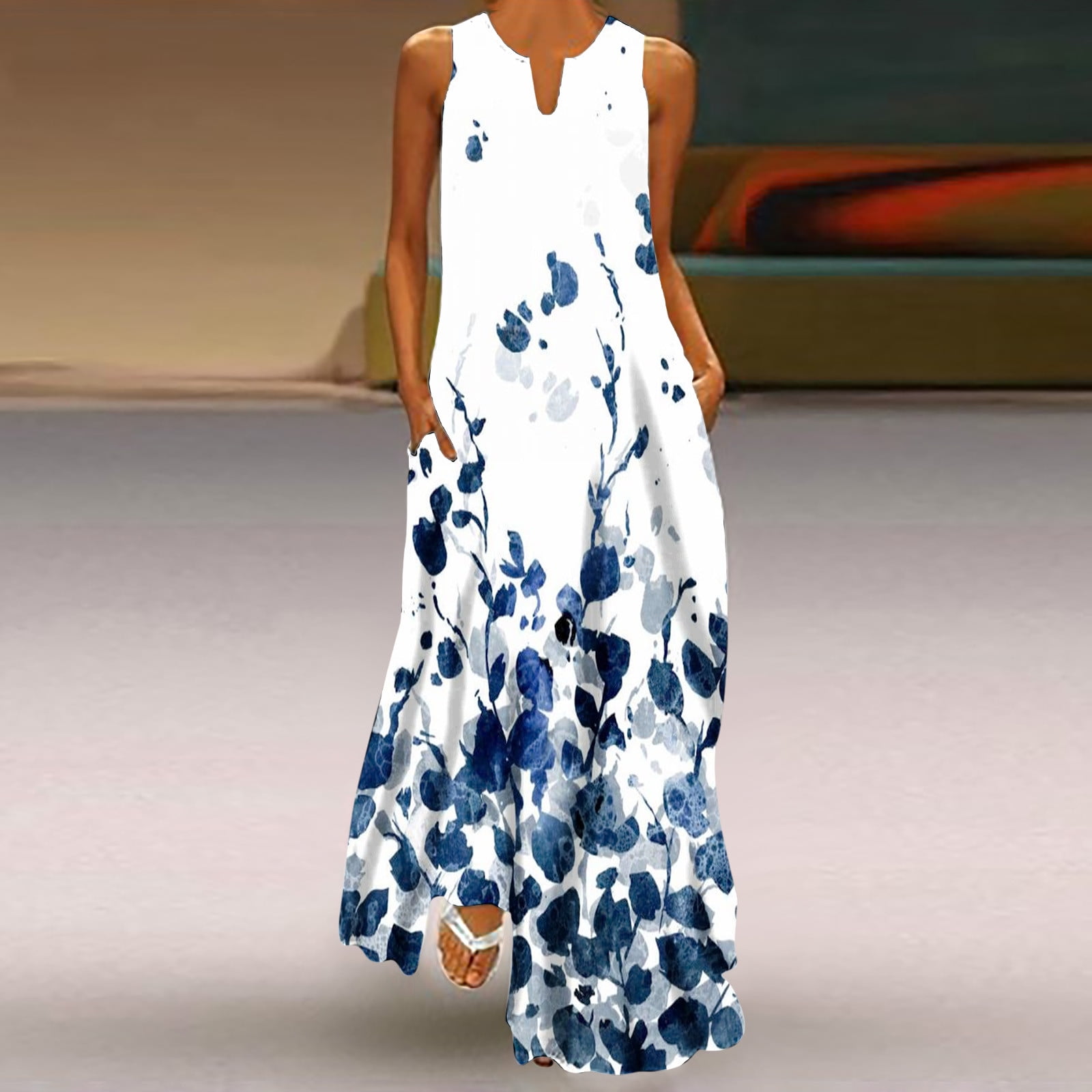 Graduation Dresses for Women 2023 Women Casual Loose Printed Tank Dress Beach V-neck Pocket Sundress Sleeveless Dresses Western Dress on Clearance - Walmart.ca Graduation Dresses for Women 2023 Women Casual Loose Printed Tank Dress Beach V-neck Pocket Sundress Sleeveless Dresses Western Dress on Clearance - Walmart.ca