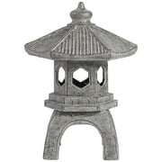 John Timberland Pagoda Statue Sculpture Asian Japanese Garden Decor Indoor Outdoor Front Porch Old Faux Stone Finish 16 1/2 Tall