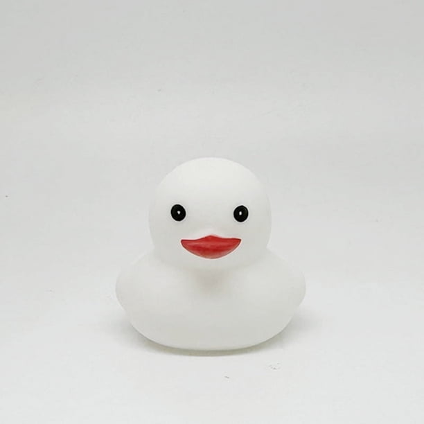 Mini juguetes de baño de patito que juega con agua, patito de vinilo para bebé, juguetes educativos para niños