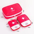 thumbnail image 5 of First Aid Kit - Empty First Aid Kit for Home, Travel, Camping, Hiking, Mini Empty Medical Storage Bag, Portable Pouch (Red Bag), 5 of 5