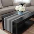 thumbnail image 4 of Gray Ombre Table Runner 72 Inches Long, Modern Abstract Art Farmhouse Gradient Kitchen Coffee Dining Table Decoration for Home Party Birthday Wedding Home Decor 13x72 Inches, 4 of 8