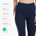 thumbnail image 2 of Fishers Finery Women's Ecofabric High Waisted Bootcut Yoga Pants; Cotton & Modal Blend (Navy, XL), 2 of 5