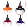 thumbnail image 3 of Injueey Sombrero de de Halloween: destaca en la fiesta de cosplay con un exquisito duradero y no es fácil de romper. Kits de decoración para fiestas púrpura, 3 of 6