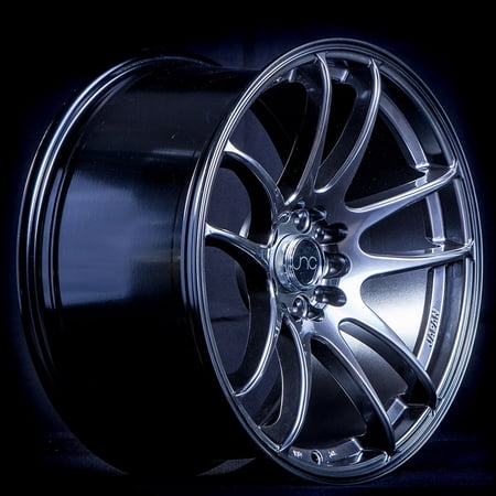 For 17x9 inch (1 Single Wheel Only) JNC Wheels - 17" JNC030 Hyper Black Rim - 5x100/5x114.3 JNC Wheels-18515429766