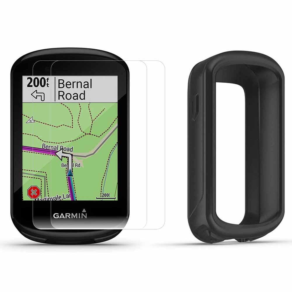 Garmin 830 Only) Bike Computer with Black Silicone Case & HD Tempered Glass Protectors (x2) - Walmart.com
