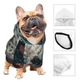 thumbnail image 3 of Haiem Moon Flower White Owl for Winter Dog Hoodie Sweatshirts with Pockets Warm Dog Clothes for Small Dogs Chihuahua-Medium, 3 of 7