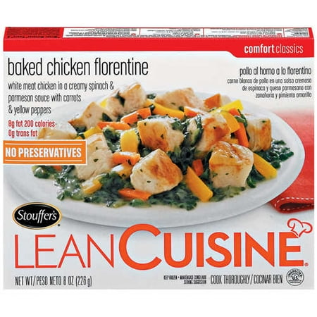 Stouffer's Lean Cuisine Comfort Classics: White Meat In Creamy Sauce W/Carrots & Peppers Baked Chicken Florentine, 8 oz
