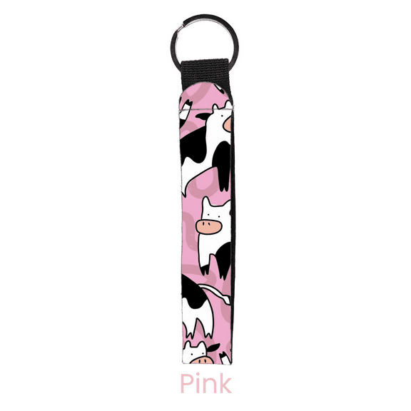 abbyrose Crazy Cows Wristlet Key Chain