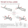 thumbnail image 6 of HOMCOM 2.5 Ft/30" 2 Pack Outdoor Entryway Pre-Lit Artificial Christmas Tree Cordless with 70 Branches, Warm White LED lights, Red Berries, Pine Cones, Balls, Green, 6 of 9