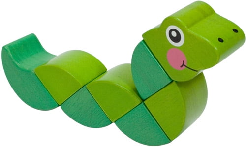 First Play Wiggling Worm Grasping Toy Melissa /& Doug Wood Colorful New Sealed