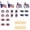 20Pcs, variant on 4th of July Patriotic 2D Metal Gnome Yard Decor Outdoor Red Blue White Sign with Stake 250th Anniversary Independence Day Decor for Lawn Garden, 12in