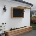 thumbnail image 5 of TROPOW 48 in Outdoor TV Enclosure, Solid Wood Weatherproof TV Cover with 4D Adjustable Mount & Fold-Up Door (Fits 44-48 in TVs), Includes Dust Cover & Sturdy Handle, 5 of 6