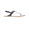 thumbnail image 3 of Womens AR35 Keira Braided Thong Flat Sandals, Black, 10 US, 3 of 5