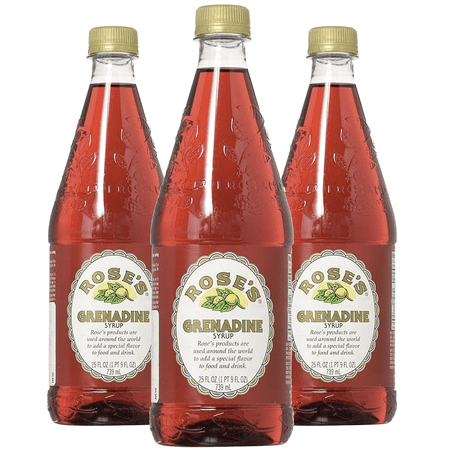 Rose’s Grenadine Syrup 3 Pack 25 OZ Bottle, | Perfect for Cocktails, Beverages, and Mixers