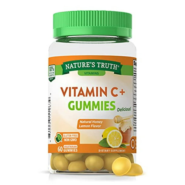 Nature's Truth Vitamin C Immune Support Gummies with Honey Lemon Flavor