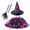 R/550Purple, variant on Vividxx Girls Halloween Witch Tutu Skirt With Hat For Toddler Kids Halloween Themed Parties 1-3 Years