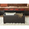thumbnail image 2 of Convenience Concepts Designs4Comfort Pouf de Rangement en Simili Cuir Expresso, 2 of 4