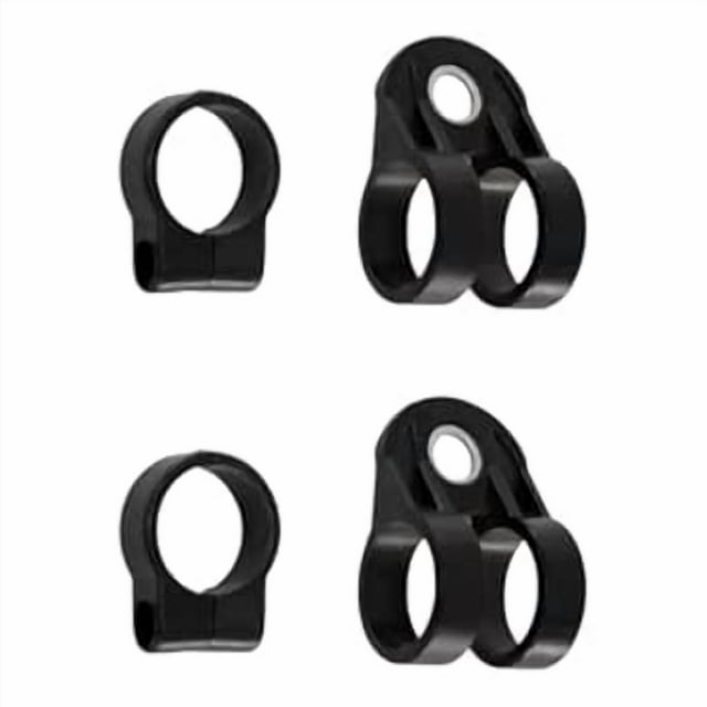 2 Clip de gancho de arnés de desbrozadora de eje o tubo de 28mm medidas 60mm x 35mm ojo para gancho 10mm