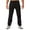 Black, variant on YOTMKGDO Mens Pants Casual, Pantalones De Hombre, Fashionable Solid Men's Summer Cotton and Trousers and Men's Pants, Black L