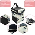 thumbnail image 2 of Whale Foldable Car Trash Bin with Lid and Leak-Proof Mini Trash Can - Hanging Storage Bag for Car Garbage Can, 2 of 6